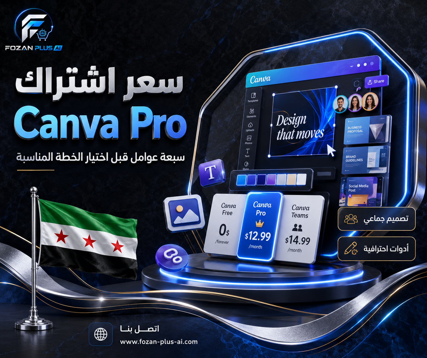 سعر اشتراك Canva Pro